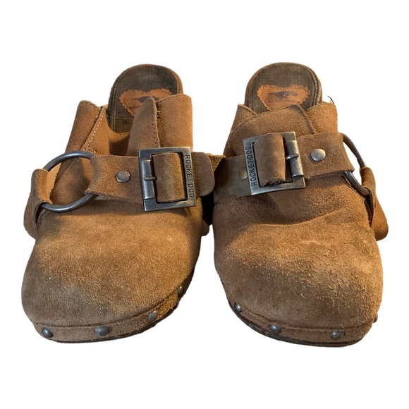 ROCKET DOG buckled leather clogs size 10 - Picture 2 of 12